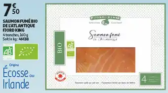 Auchan Fjord king saumon fumé bio de l'atlantique offre