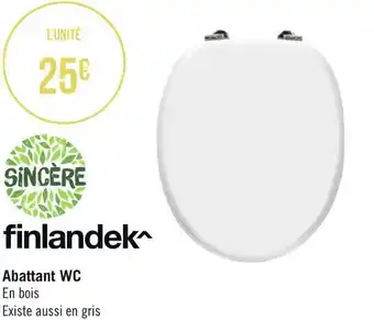 Géant Casino Sincère abattant wc offre
