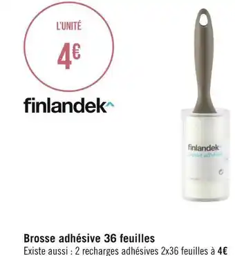 Finlandek brosse adhésive 36 feuilles