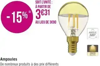 Géant Casino Ampoules offre