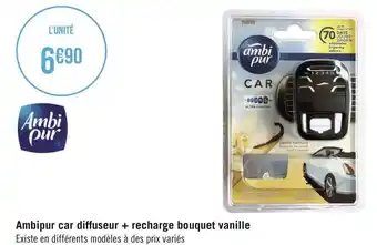 Ambi pur ambi pur car diffuseur + recharge bouquet vanille