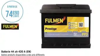Géant Casino Fulmen batterie 44 ah 420 a (en) offre