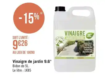 Géant Casino Vinaigre de jardin 9.6° offre