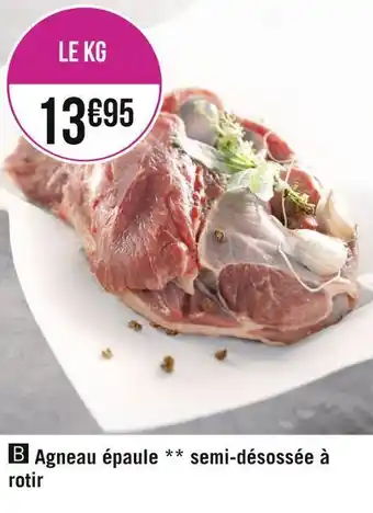 Géant Casino Agneau épaule semi-désossée à rotir offre