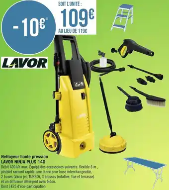 Géant Casino Lavor nettoyeur haute pression ninja plus 140 offre