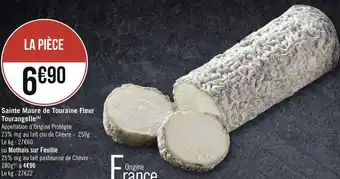 Géant Casino Sainte maure de touraine fleur tourangelle offre