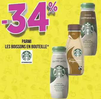 Géant Casino Starbucks bon plan parmi les boissons en bouteille de la marque starbucks offre