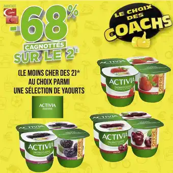 Géant Casino Activia bon plan parmi une sélection de yaourts activia offre