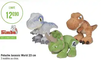 Géant Casino Simba peluche jurassic world 23 cm offre