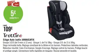 Siège auto isofix jamaicafix