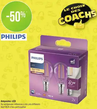 Géant Casino Philips ampoules led offre
