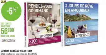 Géant Casino Smartbox coffrets cadeaux offre