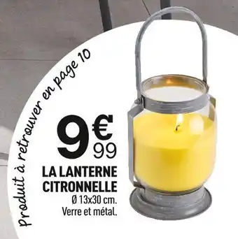 Centrakor La lanterne citronnelle offre