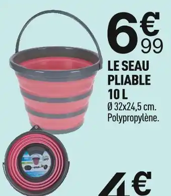 Centrakor Le seau pliable 10 l offre