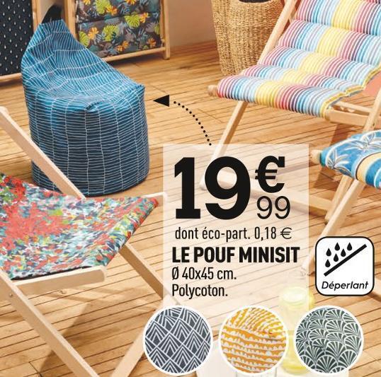 Promo Le pouf minisit chez Centrakor