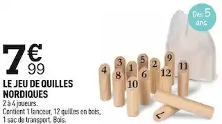 Centrakor Le jeu de quilles nordiques offre