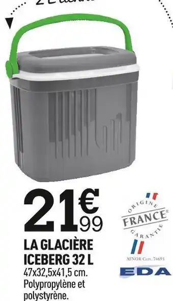 Centrakor Eda la glacière iceberg 32 l offre