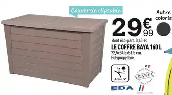 Centrakor Eda le coffre baya 160 l offre