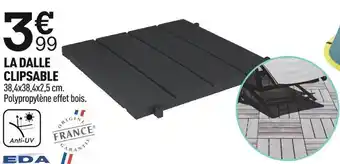 Centrakor Eda la dalle clipsable offre