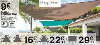 Centrakor Hespéride la voile d’ombrage anori offre