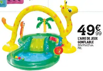 L’aire de jeux gonflable