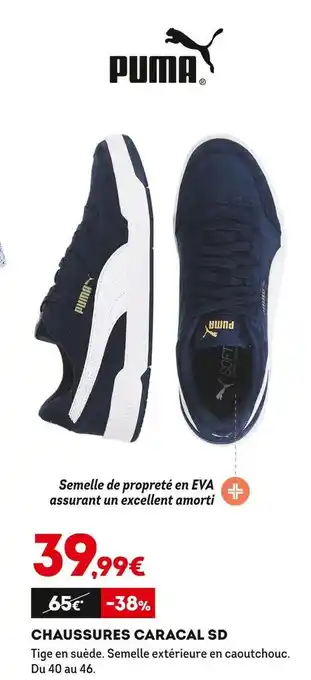 Sport 2000 Puma chaussures caracal sd offre