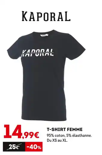 Sport 2000 Kaporal t-shirt femme offre