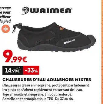 Sport 2000 Waimea chaussures d’eau aquashoes mixtes offre