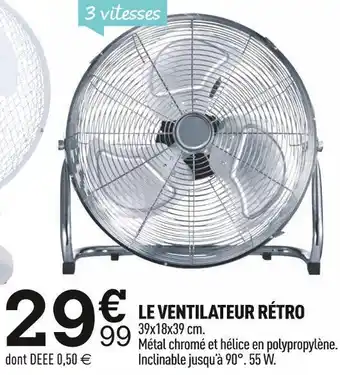 Le ventilateur rétro