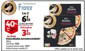 Auchan Auchan gourmet pizza régina offre