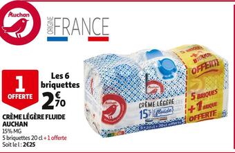 Auchan Auchan crème légère fluide offre