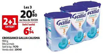 Auchan Gallia croissance calisma offre