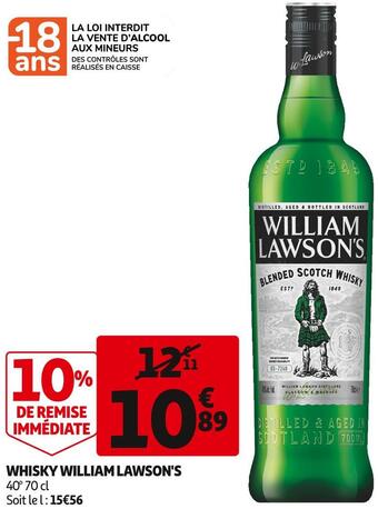 Auchan William lawson's whisky offre