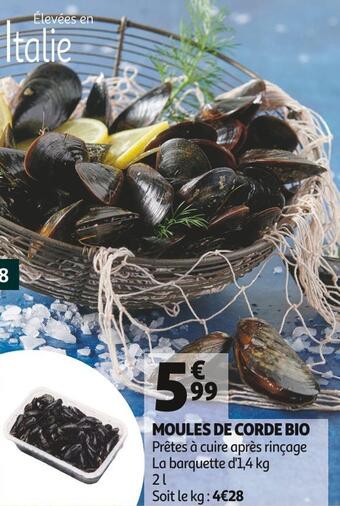 Auchan Moules de corde bio offre
