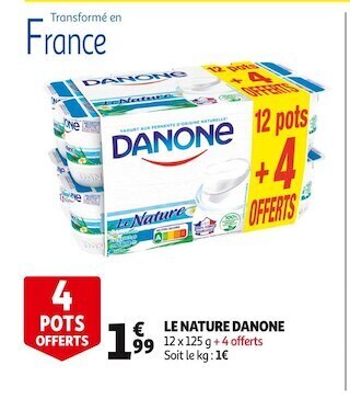 Auchan Danone le nature danone offre
