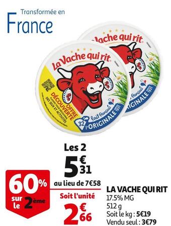 Auchan La vache qui rit la vache qui rit offre