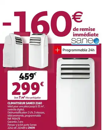 Auchan Saneo climatiseur 2160 offre