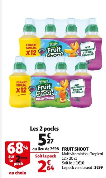 Auchan Fruit shoot offre