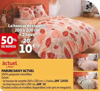 Auchan Actuel parure daisy offre