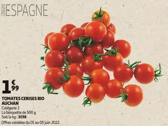 Auchan Auchan tomates cerises bio offre