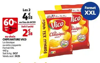 Auchan Vico chips nature offre
