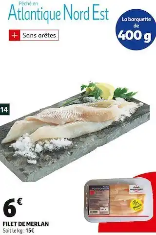 Auchan Filet de merlan offre