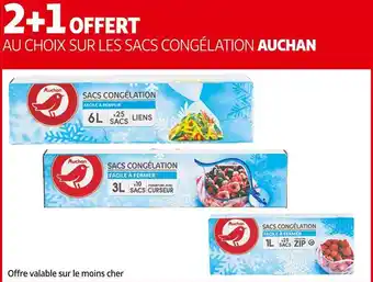 Auchan Auchan bon plan au choix sur les sacs congélation de la marque auchan offre