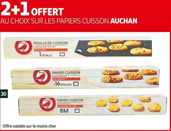 Auchan Auchan bon plan sur les papiers cuisson de la marque auchan offre