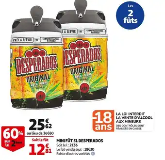 Desperados mini fût 5l