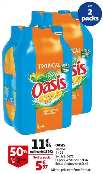 Auchan Oasis oasis offre