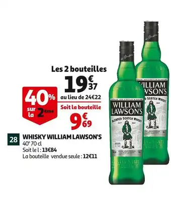 Auchan William lawson's whisky offre