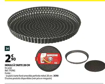 Auchan Moule à tarte 28 cm offre