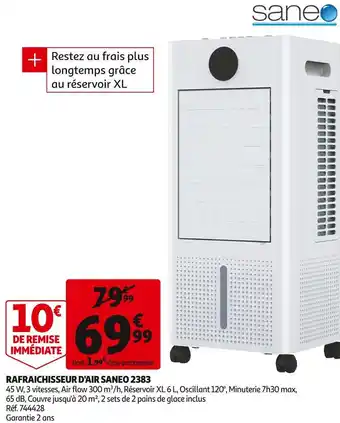 Auchan Saneo rafraichisseur d'air 2383 offre
