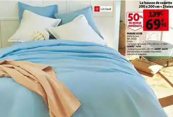 Auchan Parure azur offre